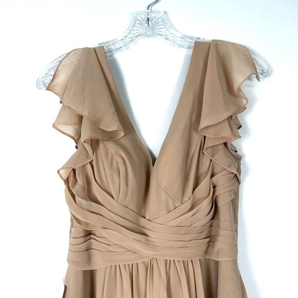NWT-AZAZIE Omari Bridesmaid Dress, SAND (102#) Color, Size 4A (US) - Picture 8 of 12